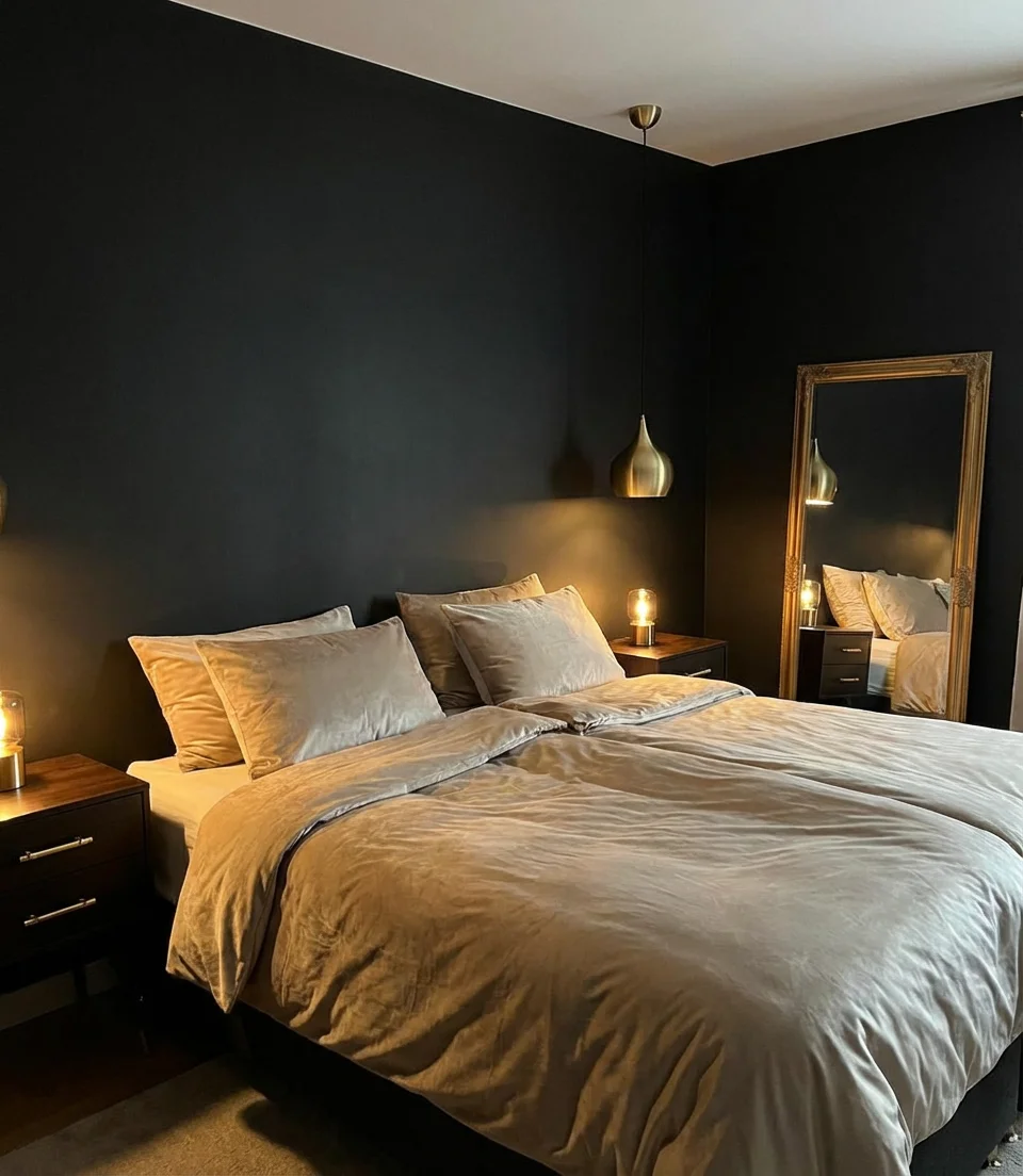 Black and Gold Luxury Bedroom 1