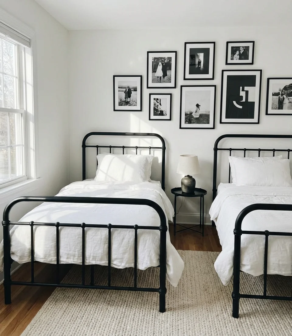 Black and White Aesthetic Teen Room 1