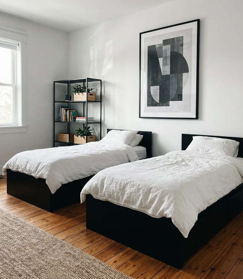 Black and White Aesthetic Teen Room 2