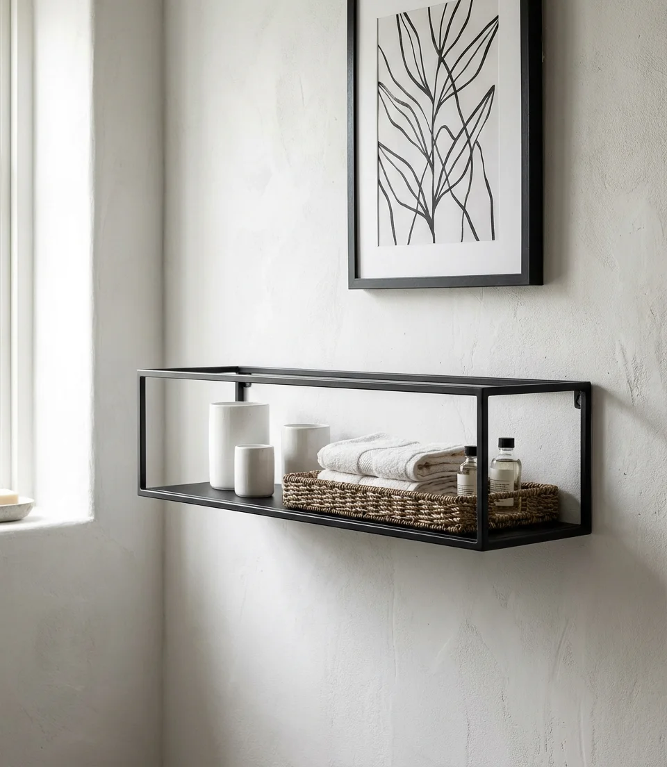 Black and White Shelf Aesthetic with Graphic Impact 1