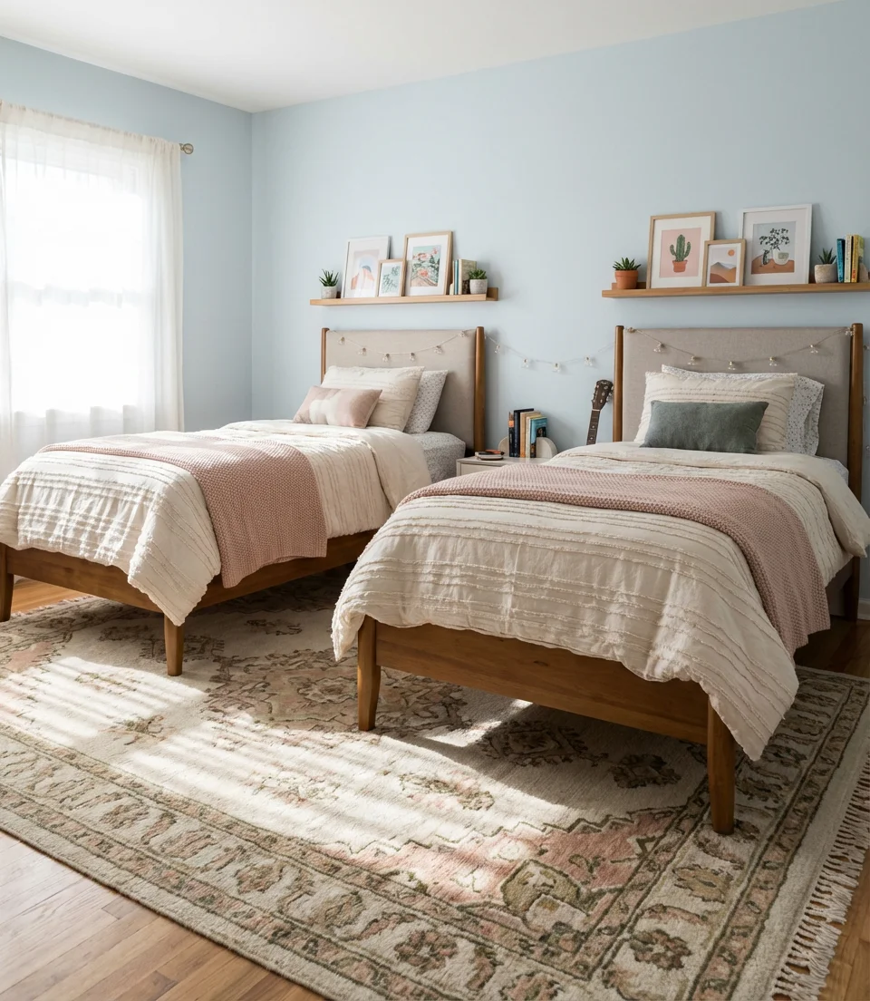 Bloxburg-Inspired Twin Bedroom Design 2