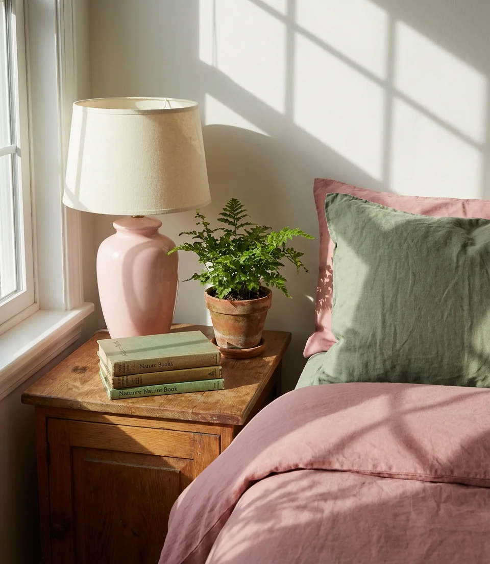 Blush and Green Botanical Bedroom 2