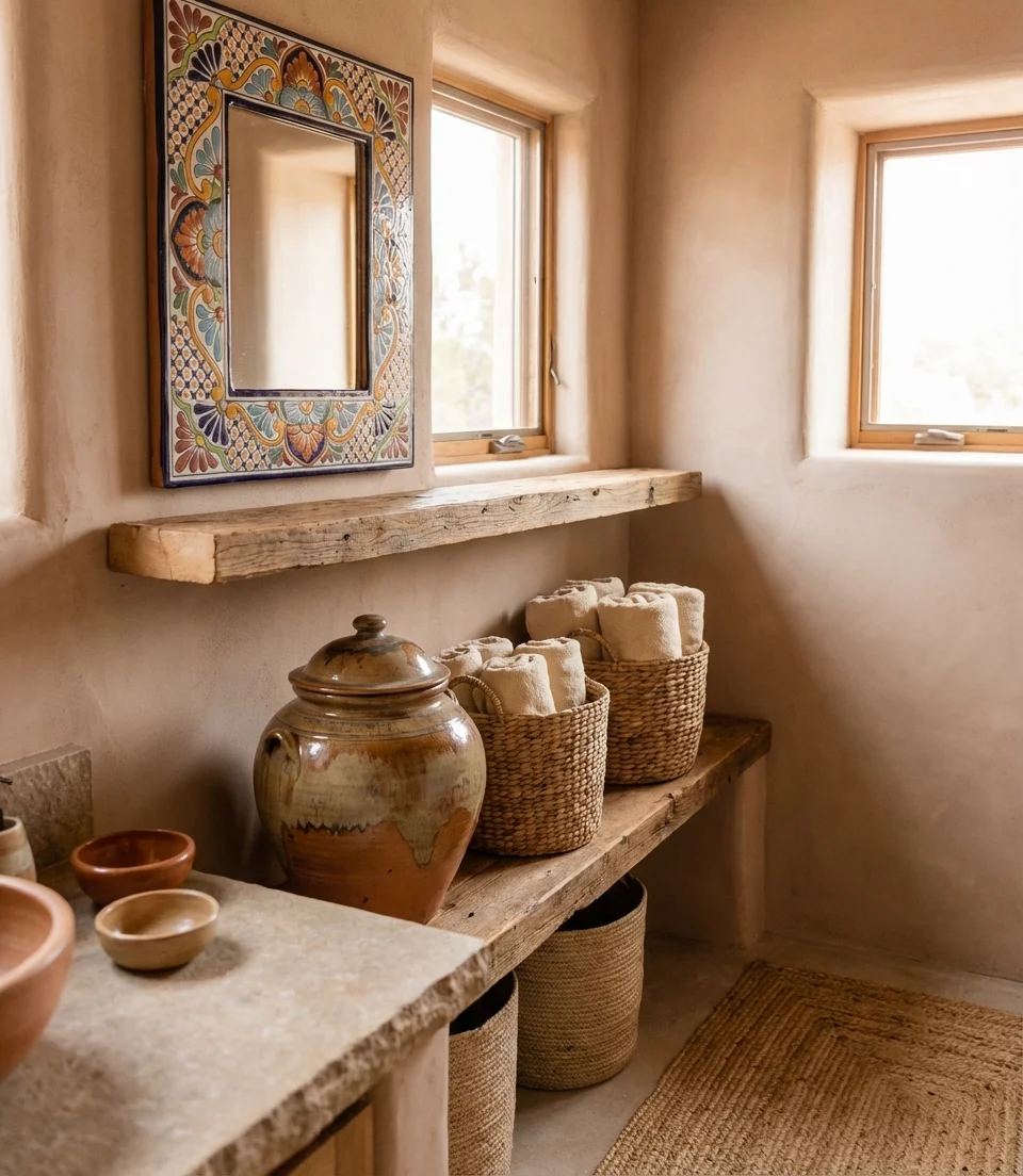Boho Eclectic Powder Room 2