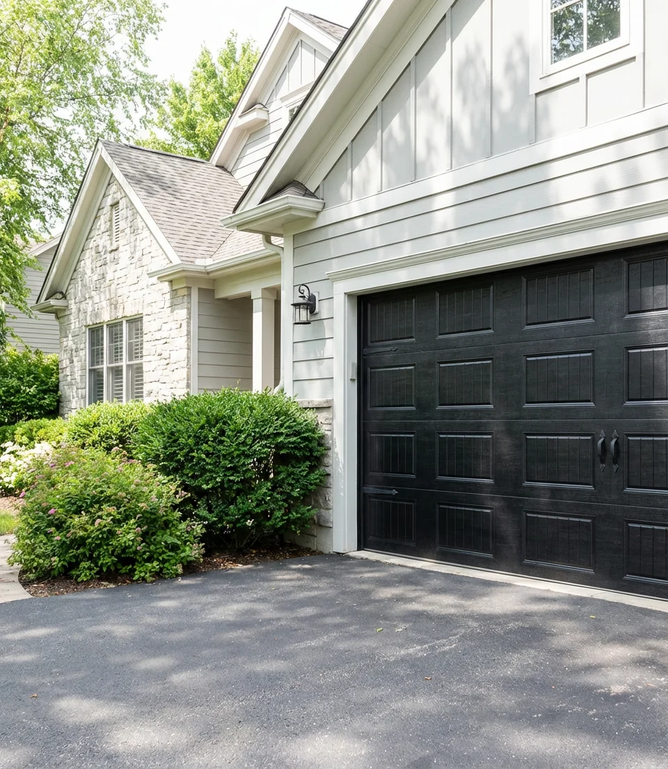 Bold Black Garage Doors for Maximum Curb Appeal 1