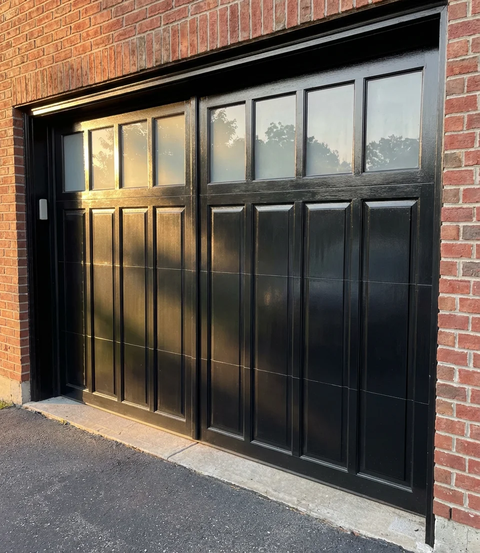 Bold Black Garage Doors for Maximum Curb Appeal 2
