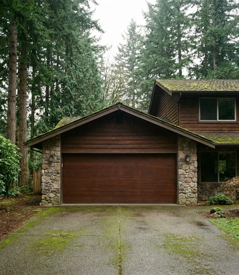 Brown Garage Doors for an Earthy Grounded Look 1