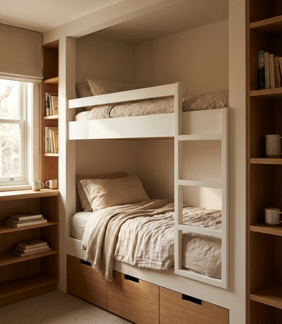 Built-In Bunk Beds for Small Bedrooms 1