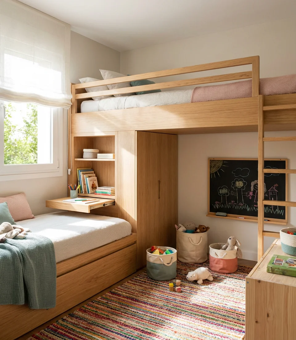 Bunk Bed Rooms That Double as a Play Space 1