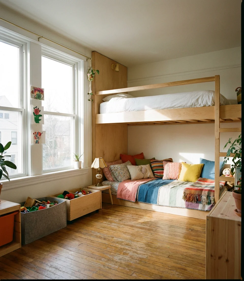 Bunk Bed Rooms That Double as a Play Space 2