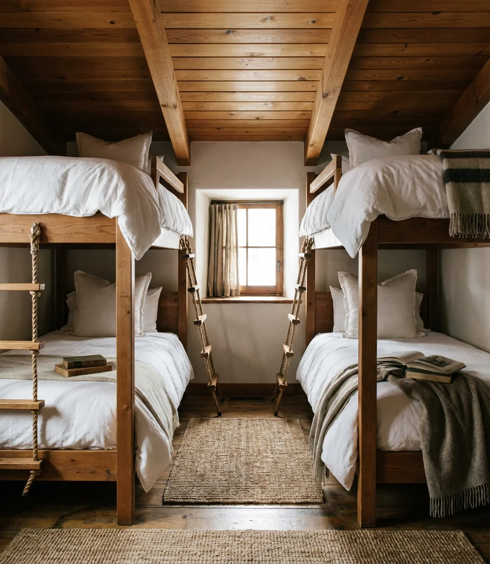 Bunk Beds in a Vacation Home Guest Room 1