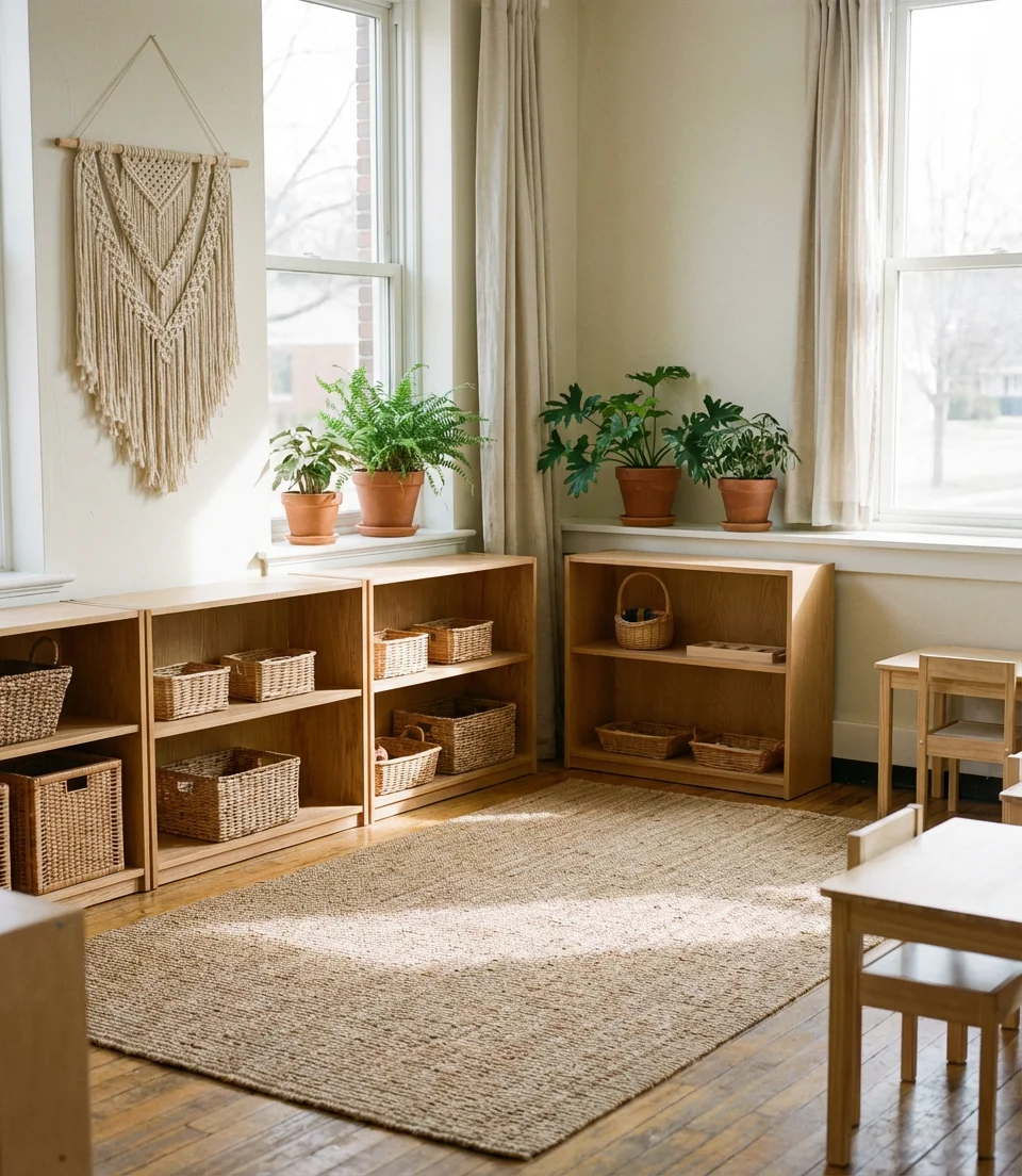 Calm Neutral Classroom With Organic Textures 1