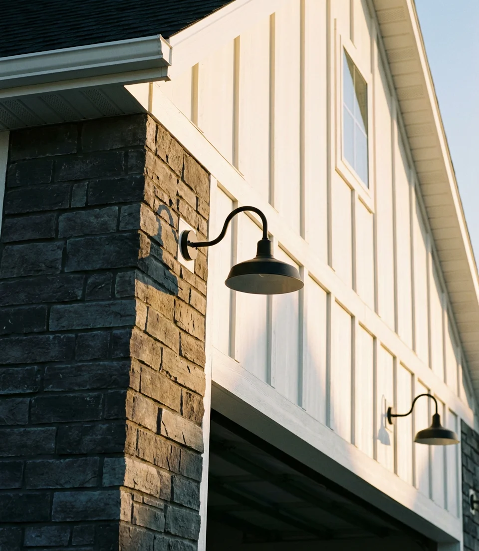 Charcoal Gray on a Modern Farmhouse 2