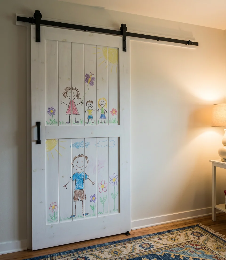 Closet Barn Door in a Kid's Room 2