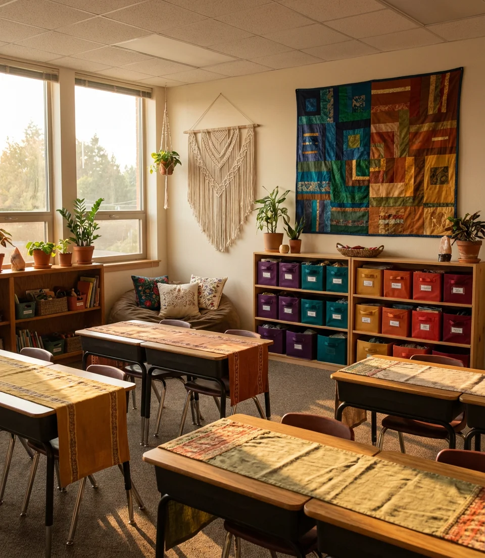 Colorful Boho Classroom for Creative Expression 2