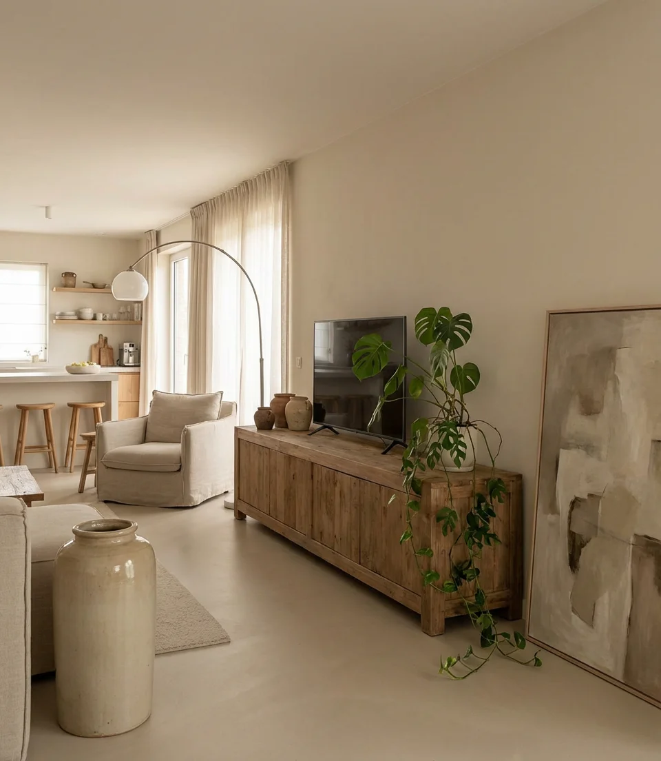 Console Styling Ideas for an Open Living Room Layout 1