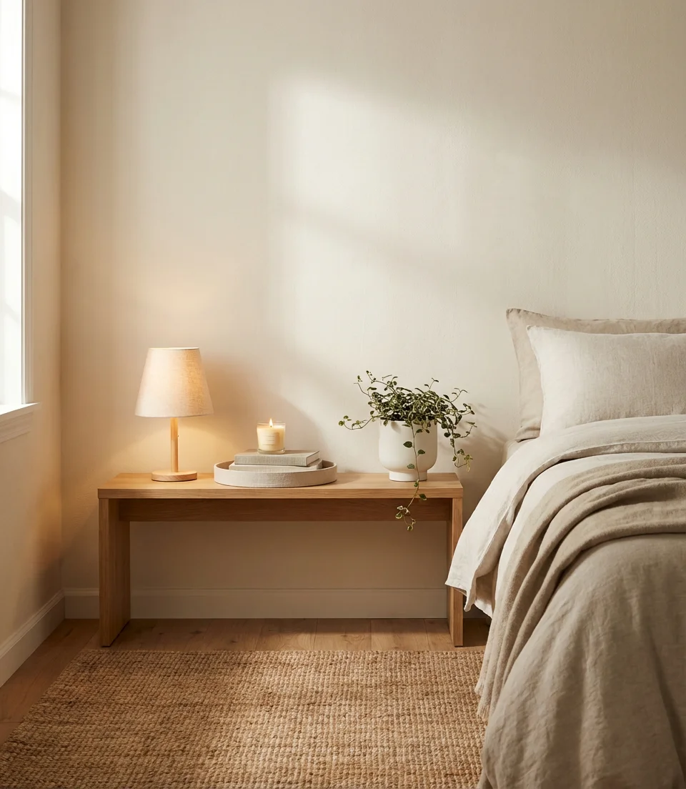 Console Under the TV in a Bedroom Setting 1