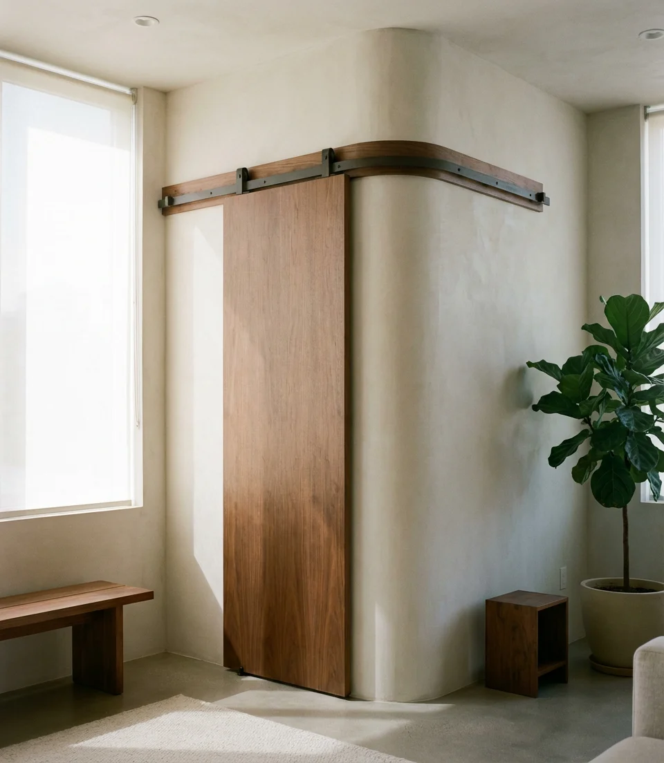 Corner Barn Door Installation 1