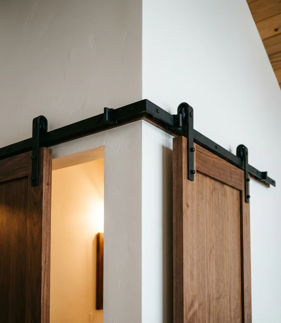 Corner Barn Door Installation 2