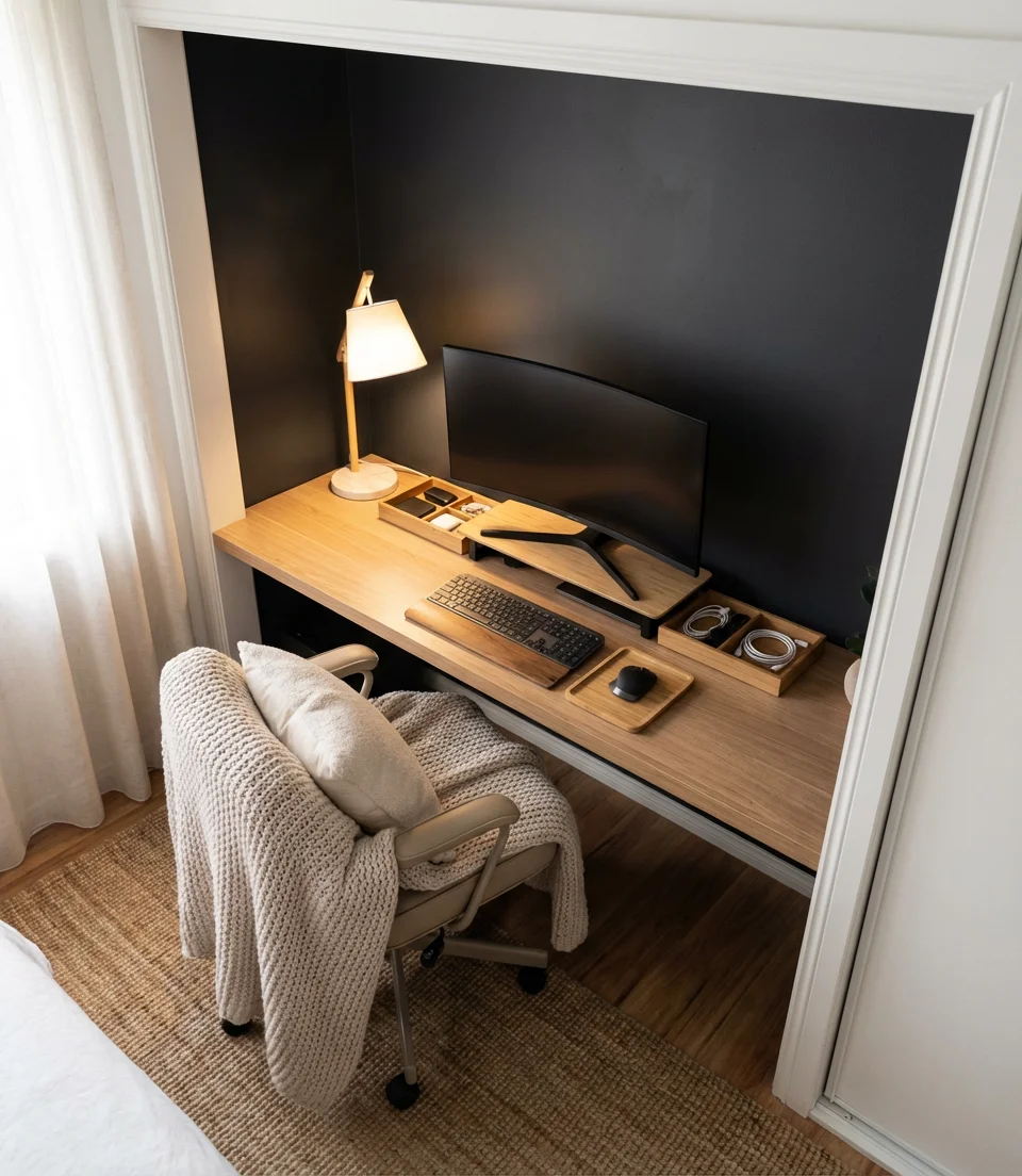 Cozy Bedroom Gaming Nook 2