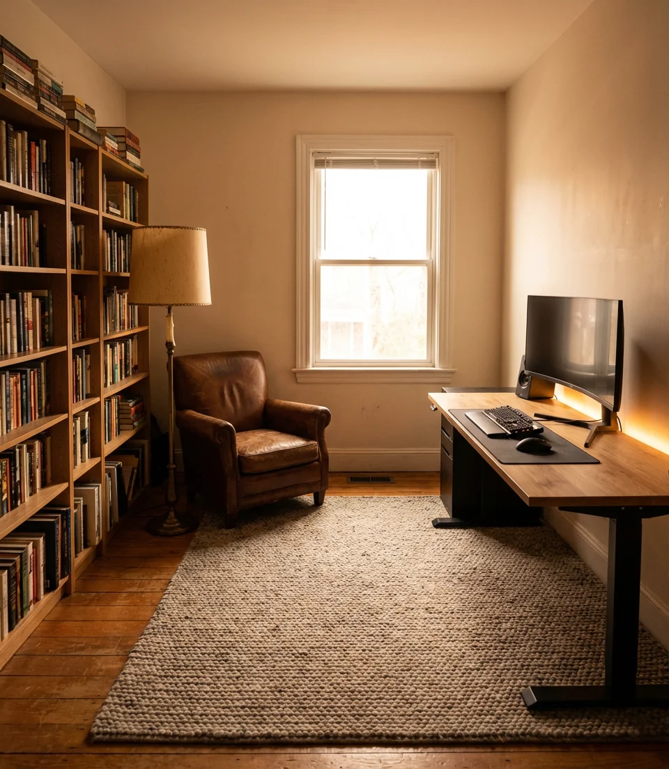 Cozy Reading and Gaming Hybrid Room 1