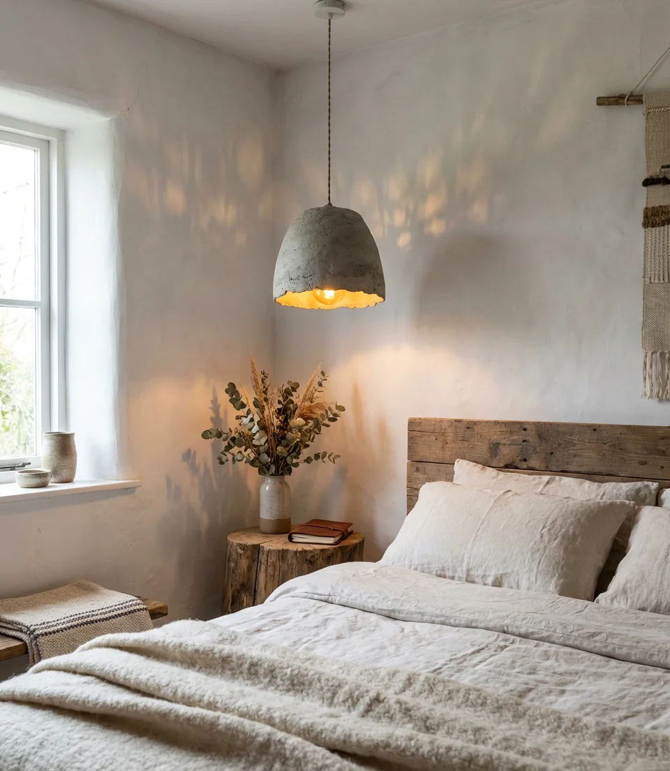 Creative Bedroom Lighting With Unexpected Materials 1