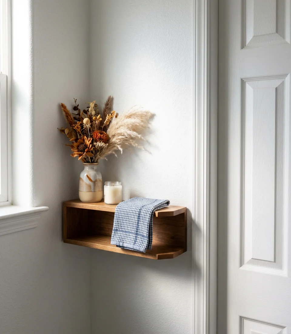 Cute Shelf Displays for a Guest Bathroom 2