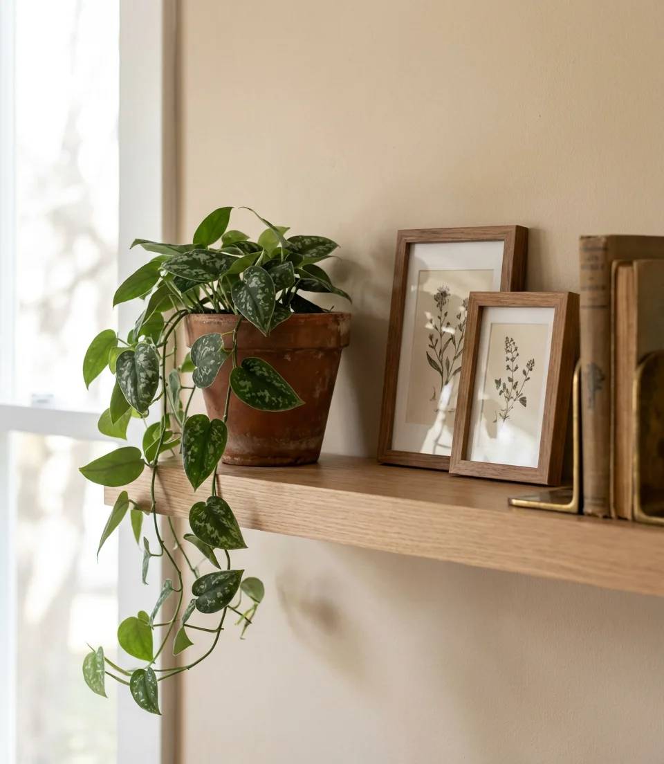 DIY Floating Shelf Gallery Wall 2