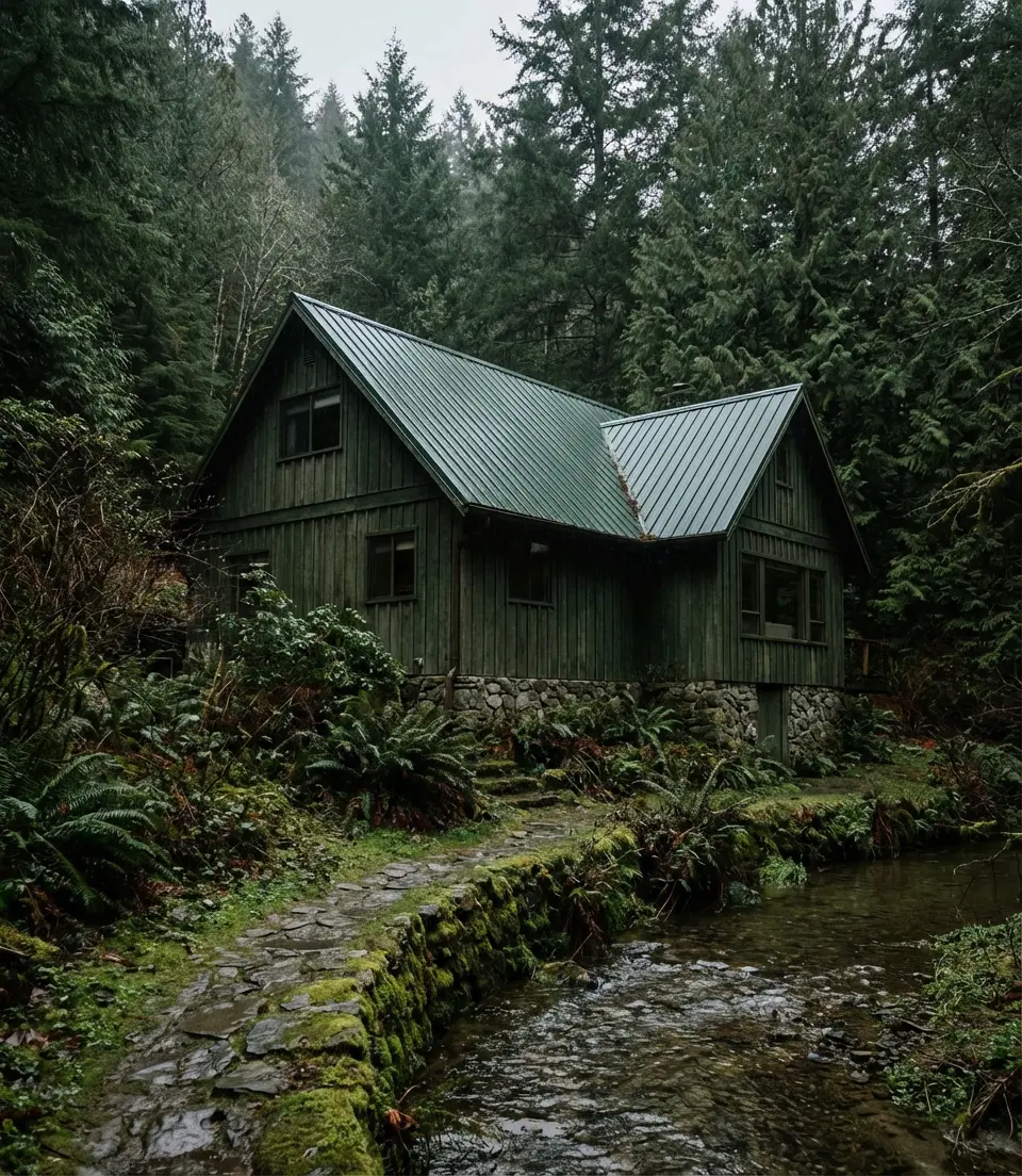 Dark Green Roof with Matching Dark Body 1