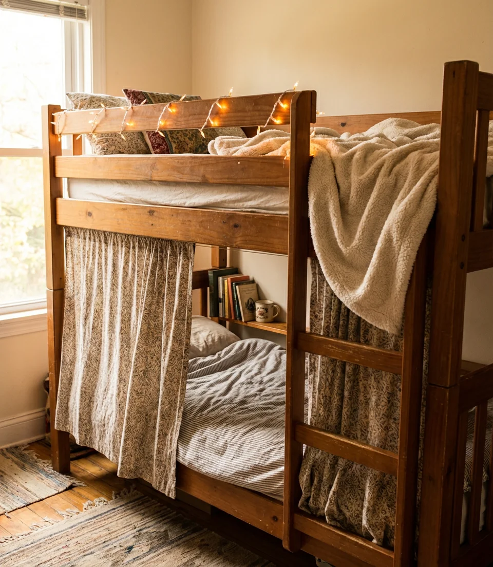 Double-Stacked Bunk Beds for Sibling Bonding 2