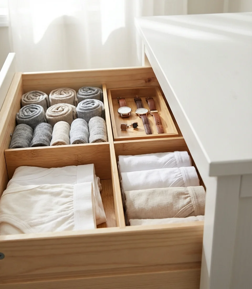 Drawer Dividers and Modular Organizers Inside Dressers 1