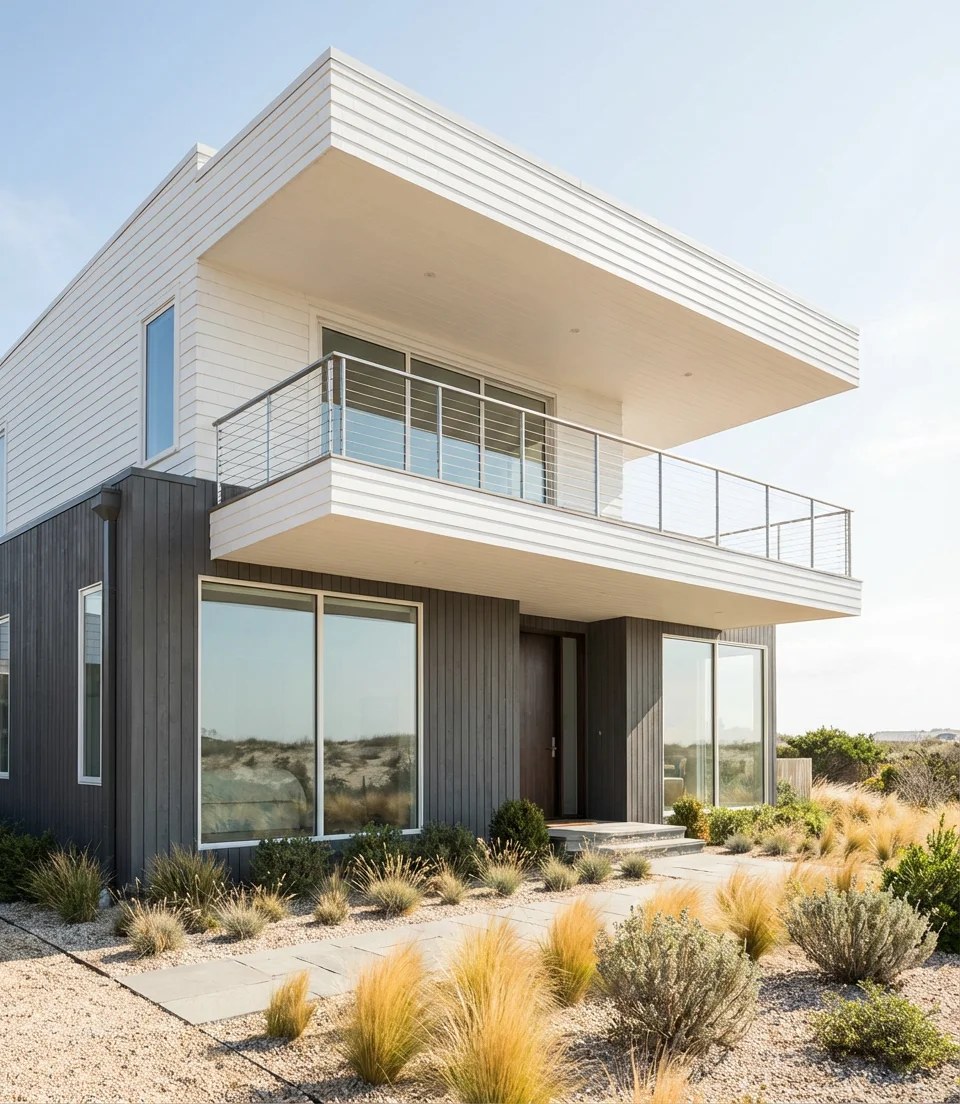 Dream Beach House Exterior in Bloxburg Style 1