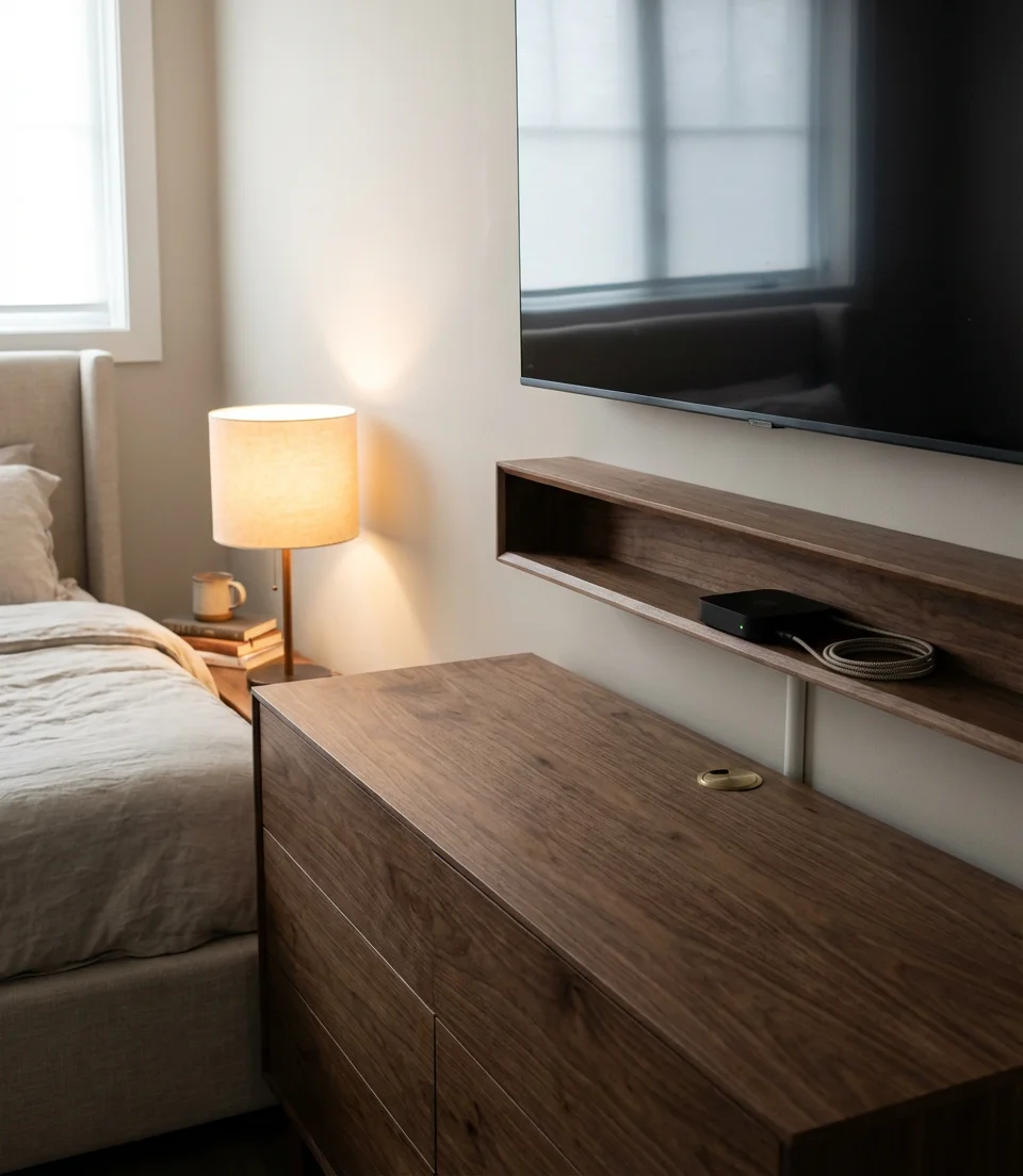 Dresser with TV Stand Integrated Console 1