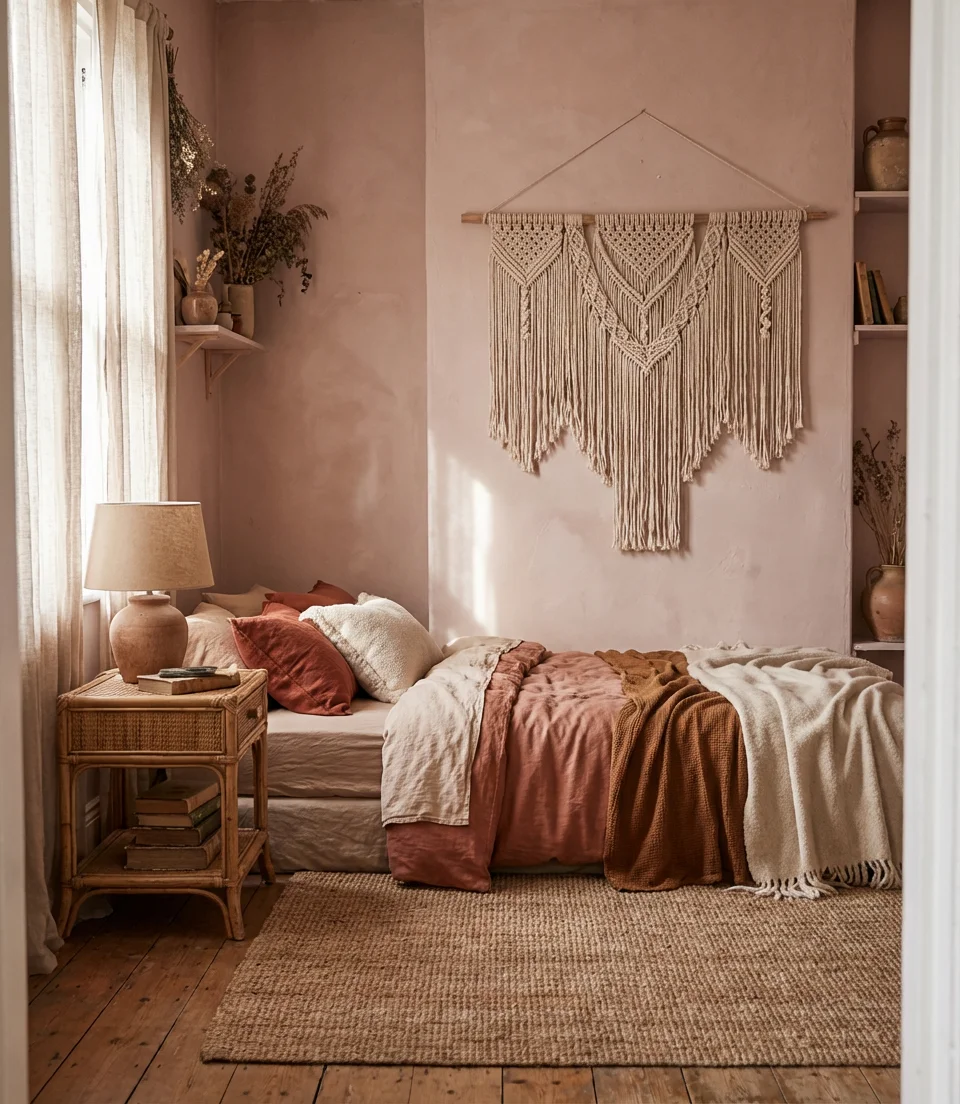 Dusty Pink Bohemian Sanctuary 1