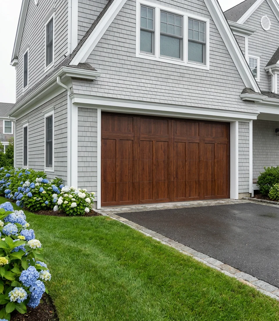 Fake Wood Garage Doors That Look Surprisingly Real 1