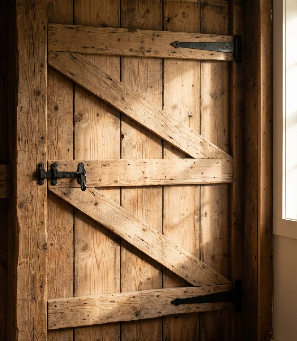 Farmhouse Barn Door with Board and Batten Detail 2