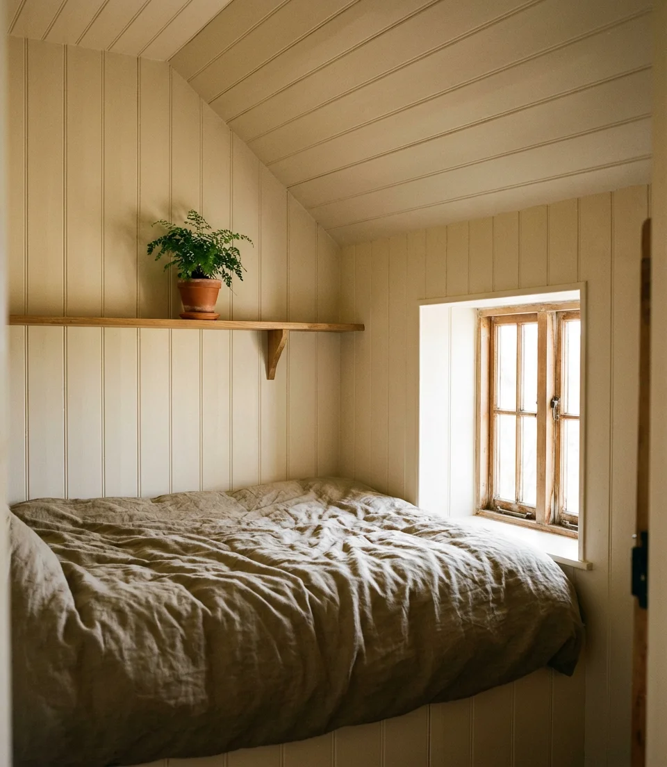 Farmhouse Bedroom for Small Rooms With Smart Storage 2