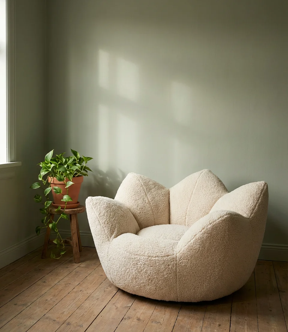 Flower Shaped Bean Bag Chair as a Statement Piece 1