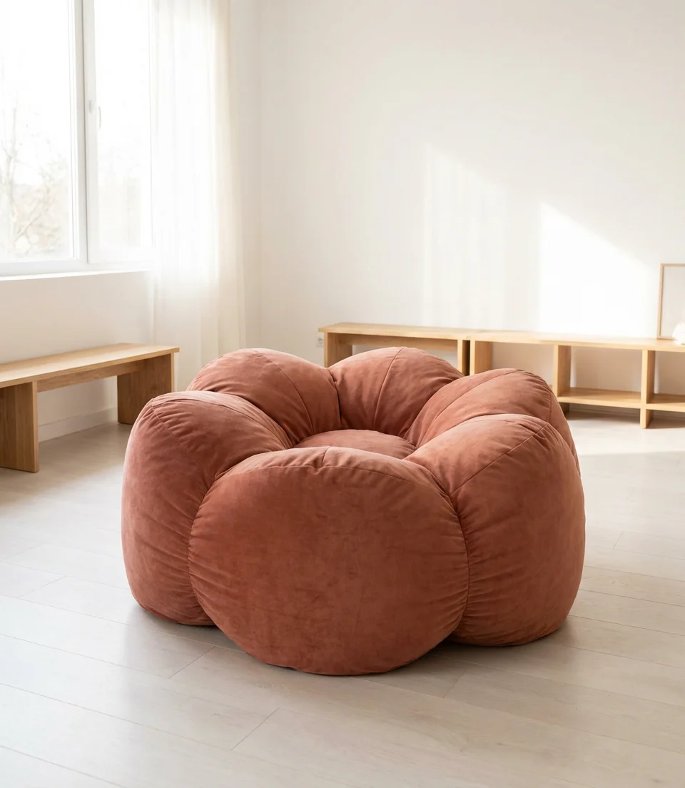 Flower Shaped Bean Bag Chair as a Statement Piece 2