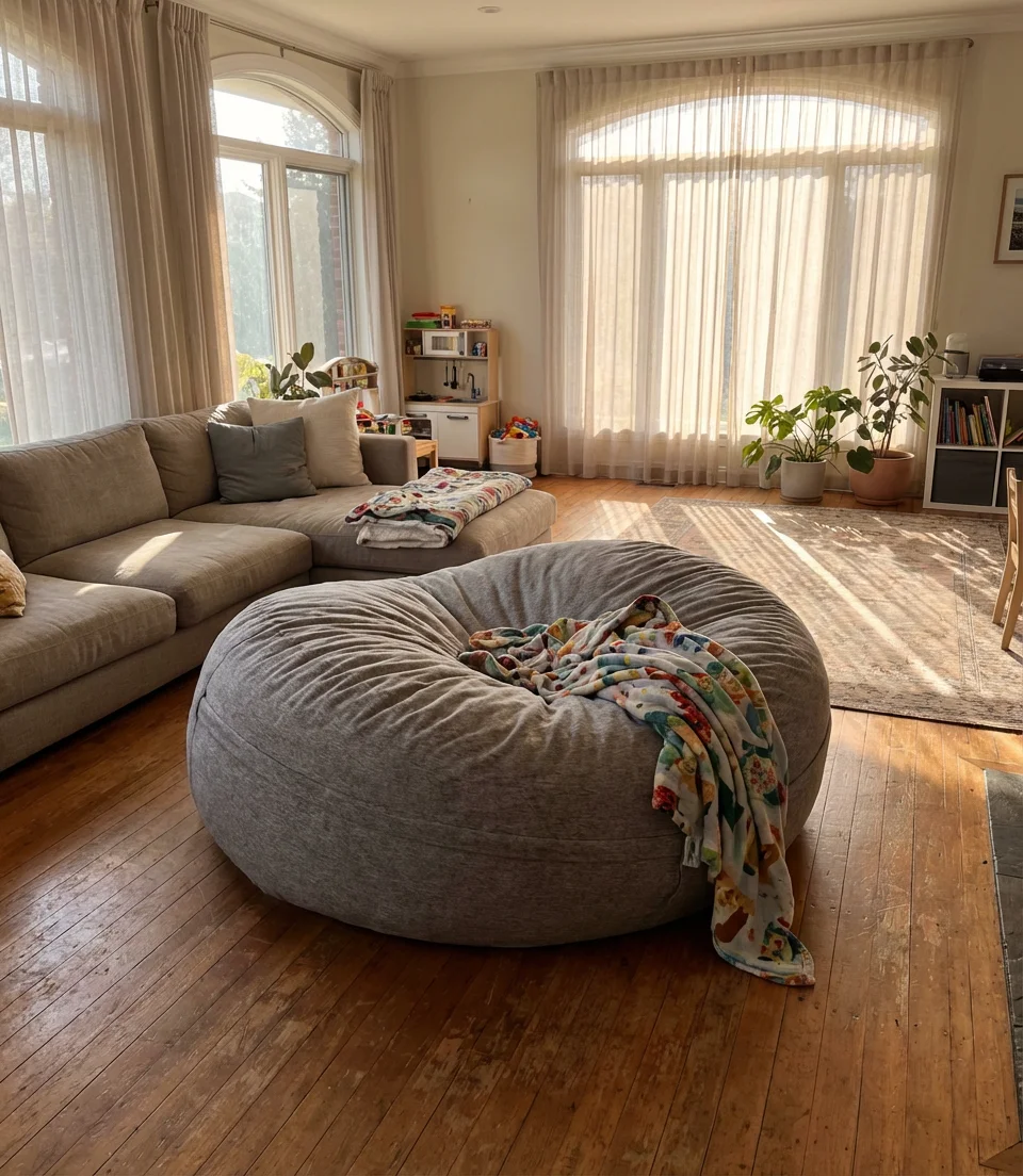 Giant Oversized Bean Bag for Family Living Rooms 1