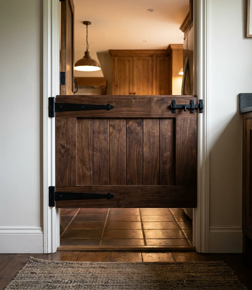 Half Barn Door as a Pet Gate 1