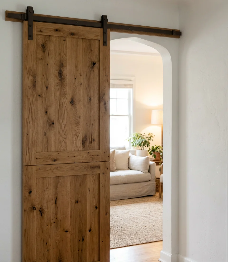 Half Barn Door as a Pet Gate 1
