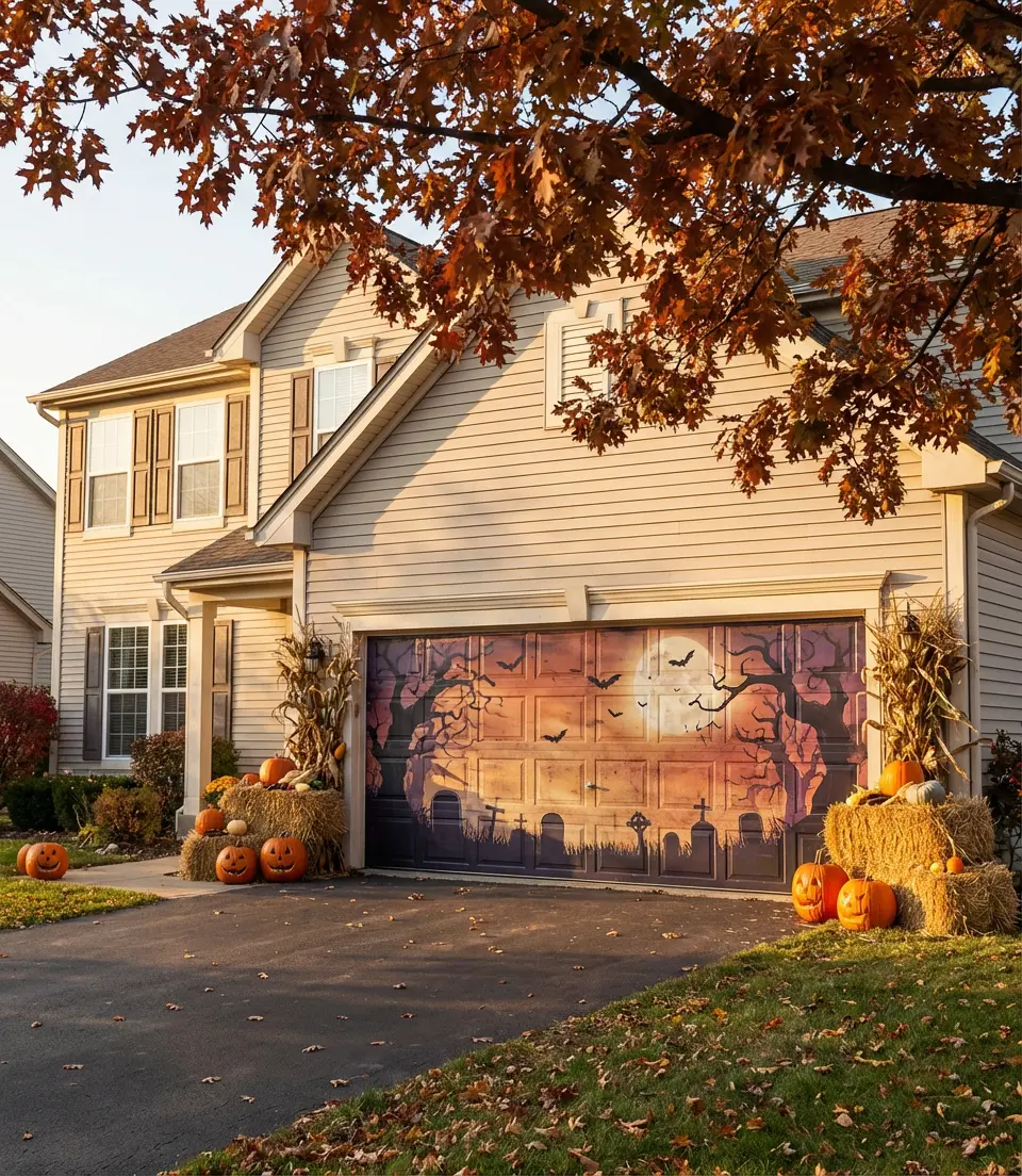 Halloween and Seasonal Garage Door Decorating Ideas 1
