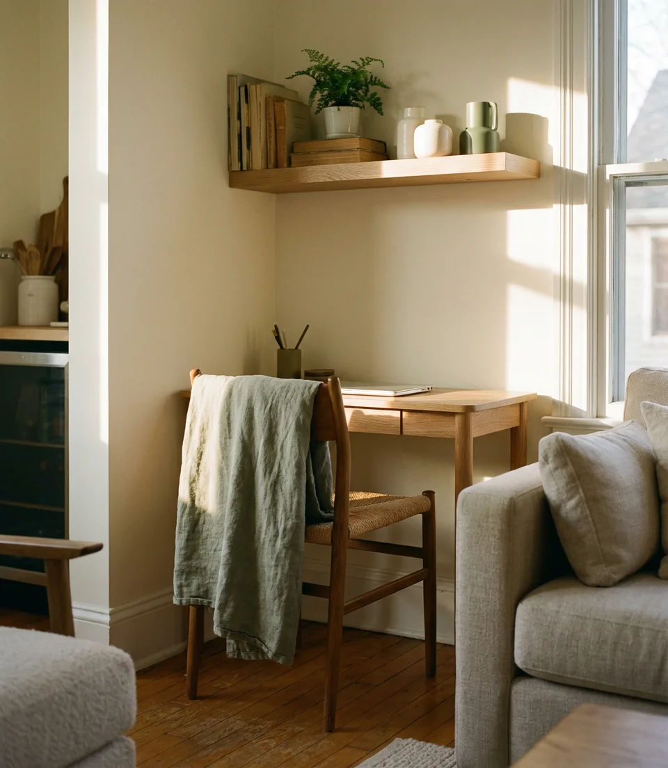 Home Office in the Living Room Done Right 2