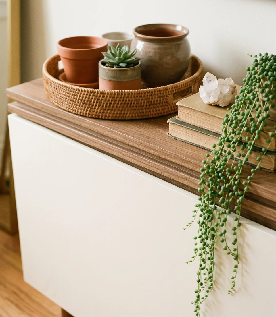 Ideas Modern Boho Console for Living Room Inspiration 2