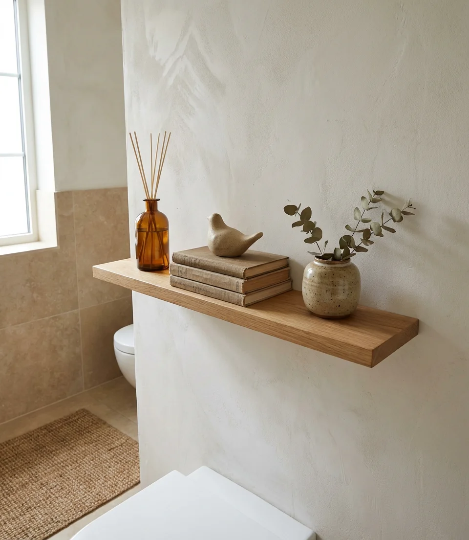 Ideas for a Modern Over Toilet Shelf in a Small Bathroom 2