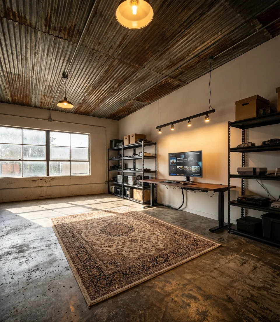 Industrial Style Gaming Lounge 2