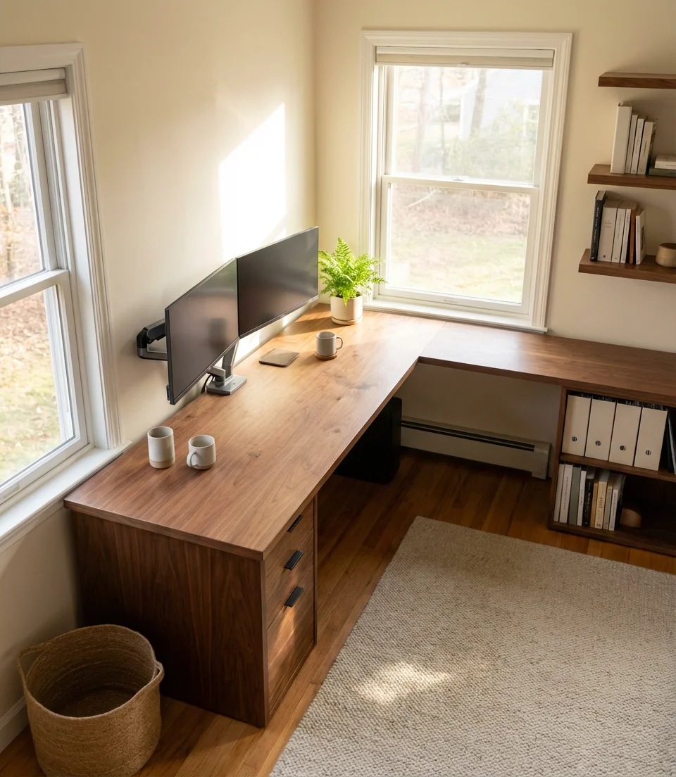 L-Shaped Desk for the Multitasker 1