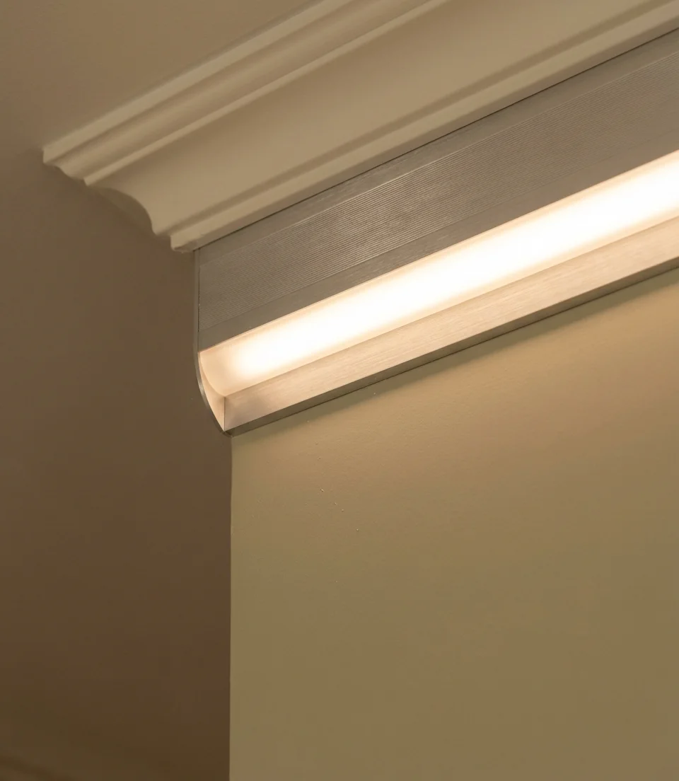 LED Strip Lighting Along the Ceiling Edge 2