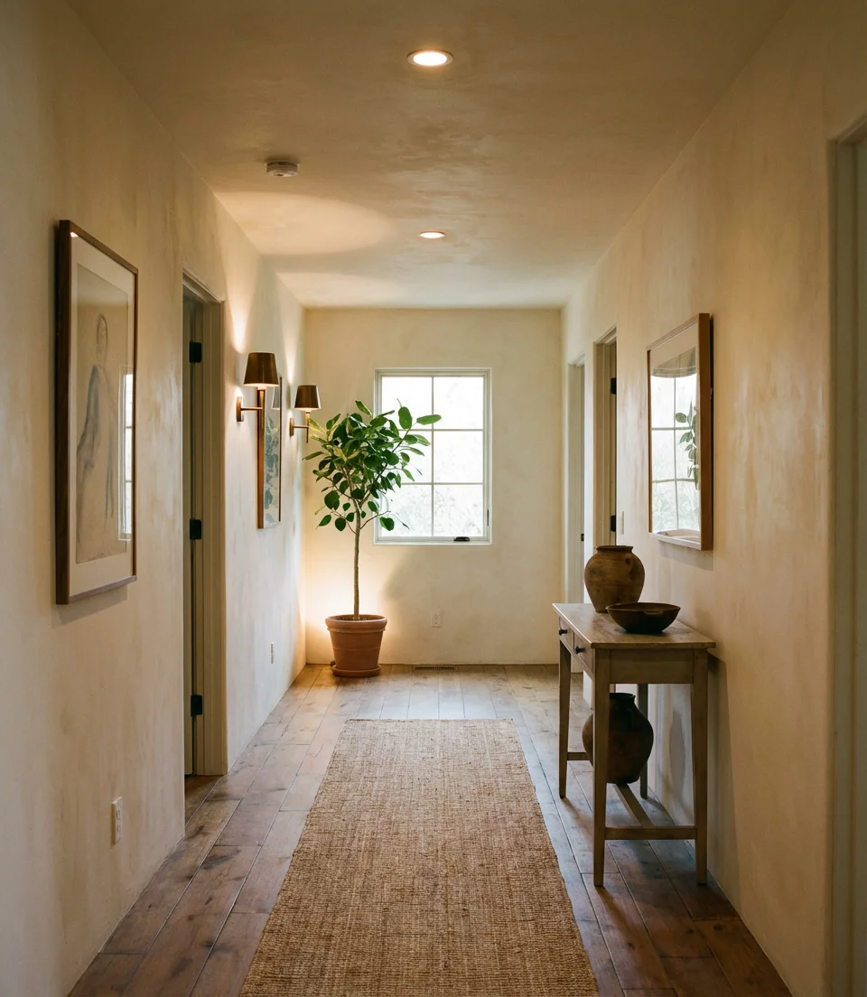 Layered Lighting Design for the Complete Hallway 1