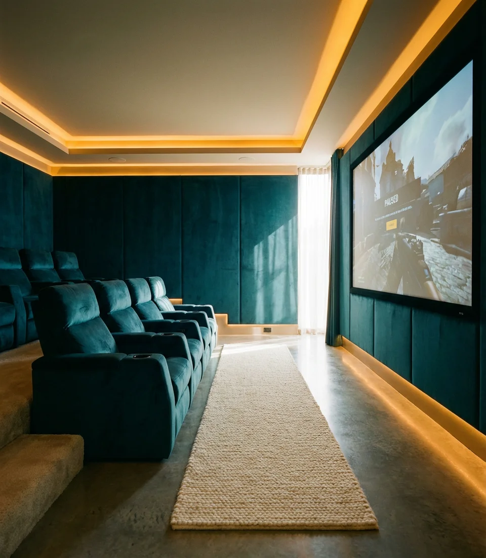 Luxury Home Theater Gaming Room 1